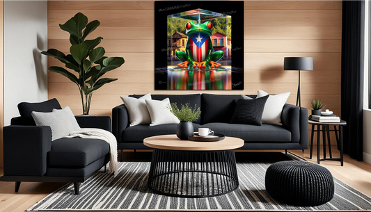 3D Painting Puerto Rico Coqui Inside the Block