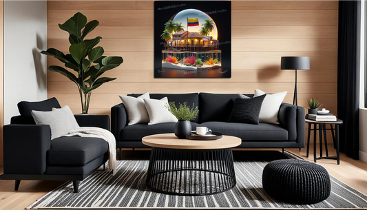 3D Painting Colombia Memories Aquarium Inside the Block