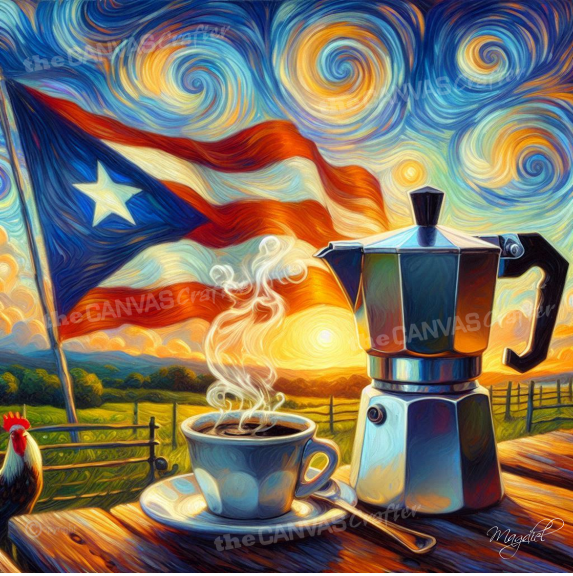 Puerto Rico Greca Countryside Oil Techniques 001