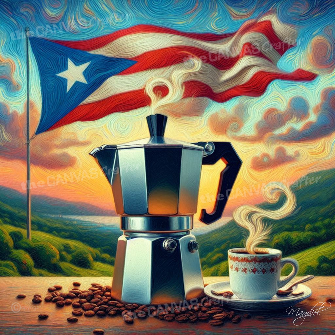 Puerto Rico Greca Countryside Oil Techniques 006