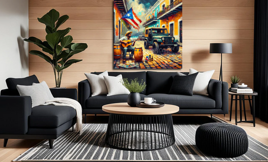 Jeep Old San Juan Men Playing Guitar 004