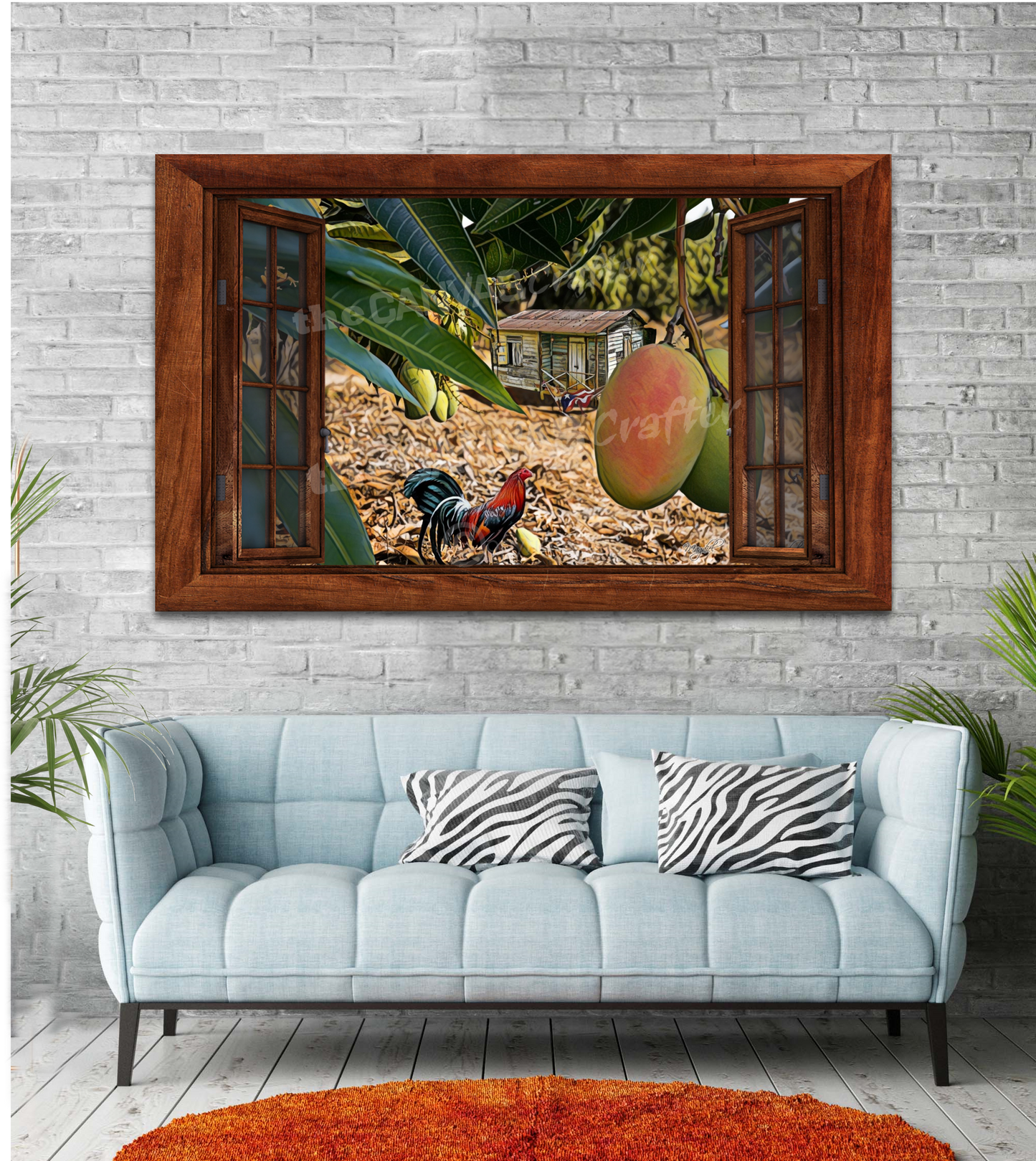 Window Jibaro in Mango Field