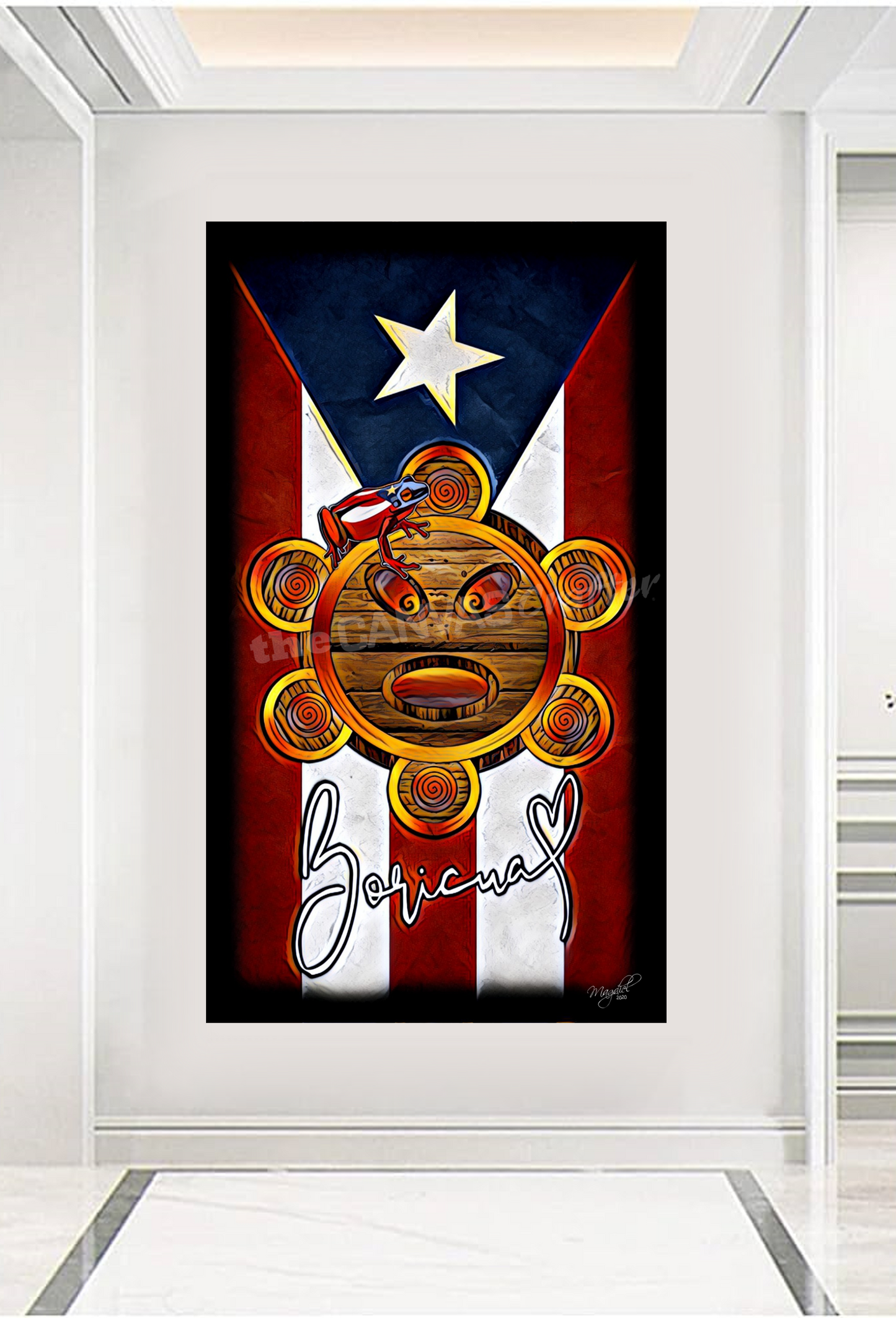 PR Flag Taino Sun Boricua