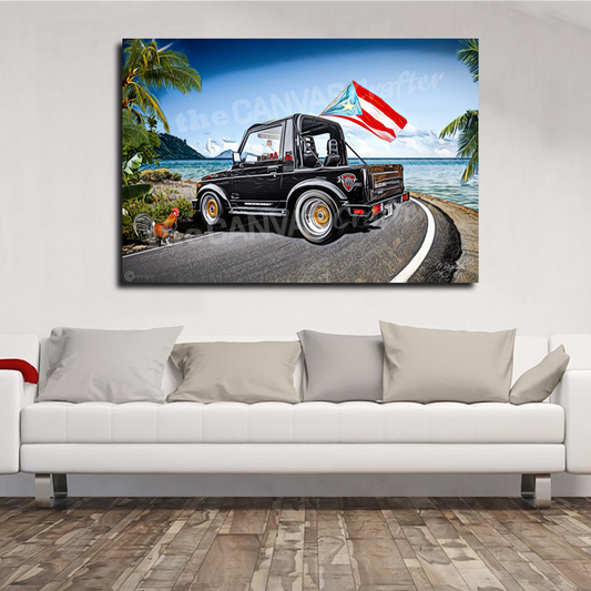 Jeep Black Samurai Rotary Puerto Rico