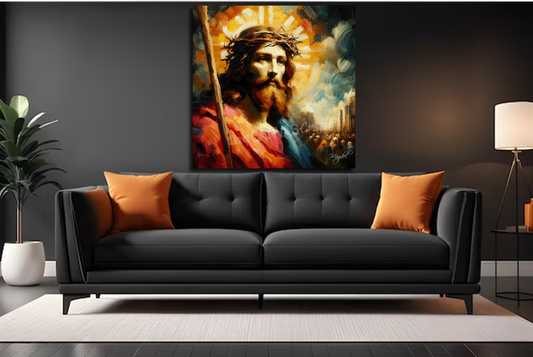 "Jesus of Nazareth" Acrylic on stretched canvas
