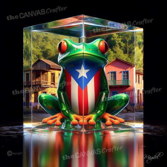 3D Painting Puerto Rico Coqui Inside the Block