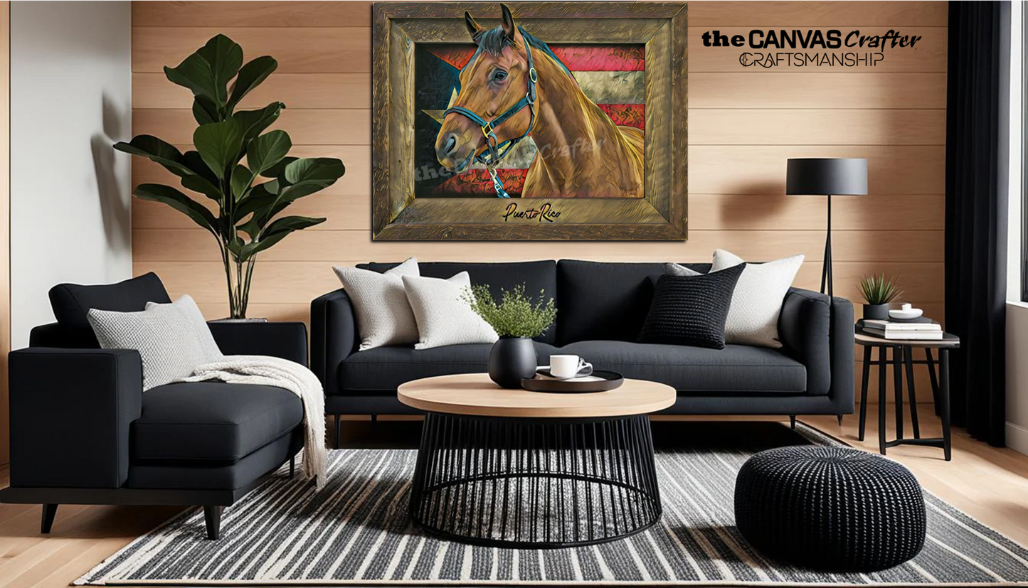 Paso Fino Horse 3D Paint Frame / Pintura de Caballo 3D