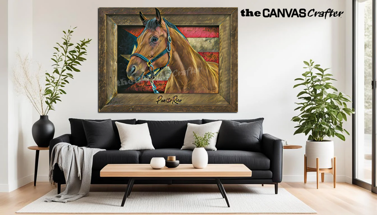Paso Fino Horse 3D Paint Frame / Pintura de Caballo 3D
