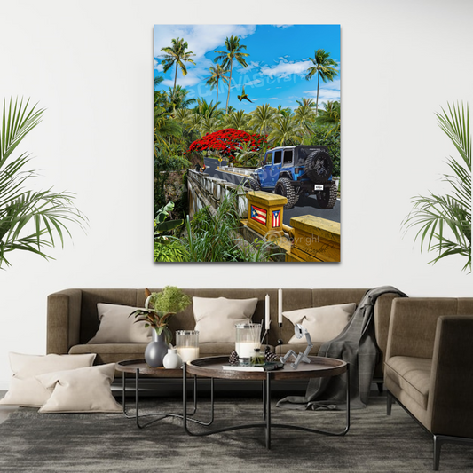 Jeep Blue Flamboyan Ridge / Jeep Azul Flamboyan en Puente