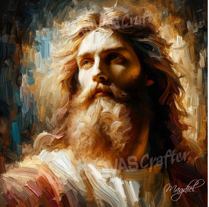 "Jesus of Nazareth" Acrylic on stretched canvas