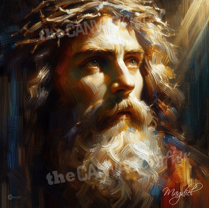 "Jesus of Nazareth" Acrylic on stretched canvas