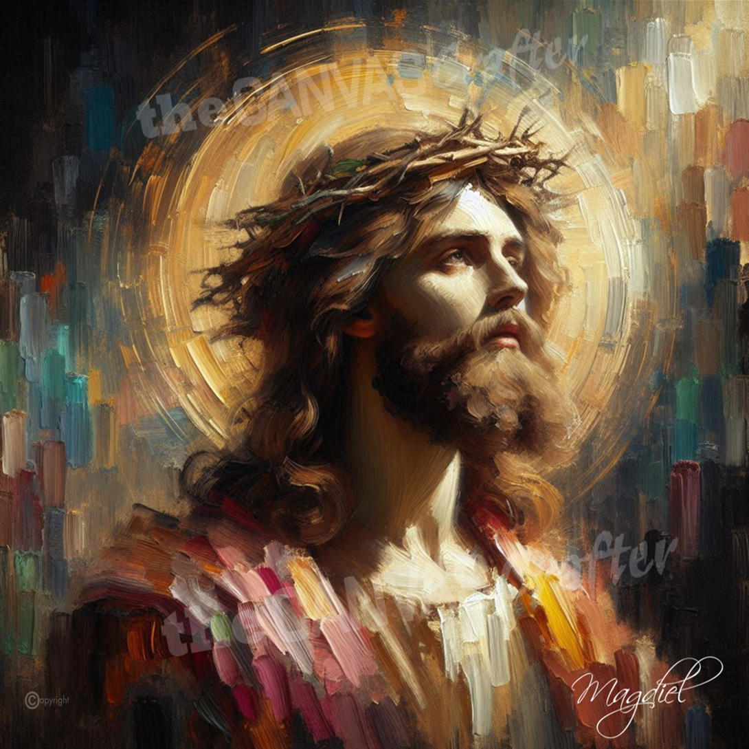 "Jesus of Nazareth" Acrylic on stretched canvas