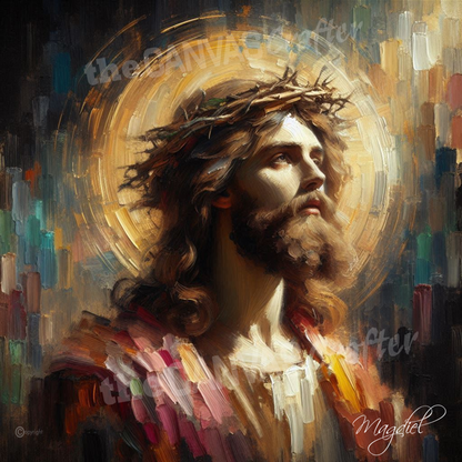 "Jesus of Nazareth" Acrylic on stretched canvas