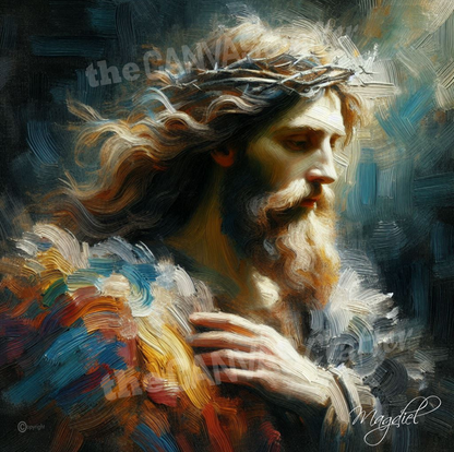 "Jesus of Nazareth" Acrylic on stretched canvas