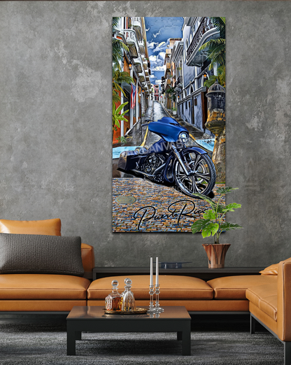 Custom Bike Old San Juan Street Round Light