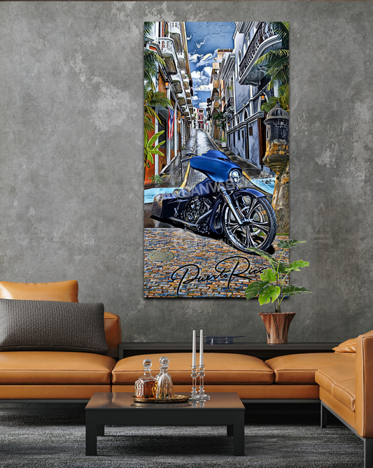 Custom Bike Old San Juan Street Round Light