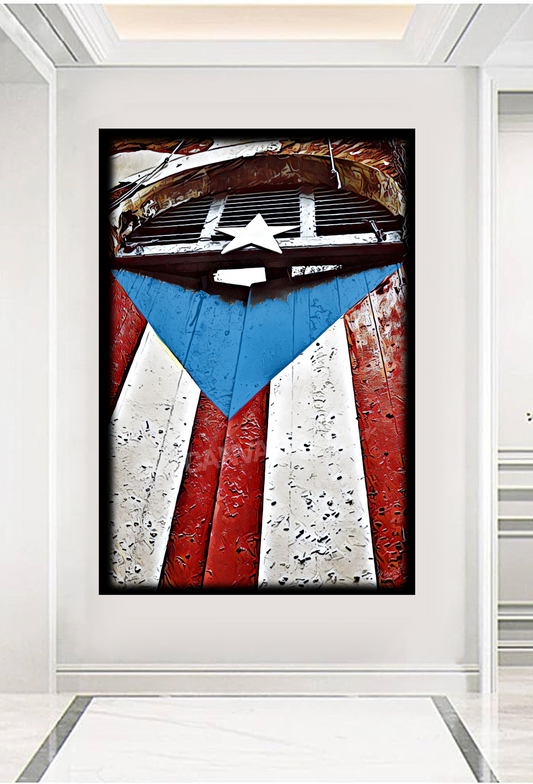 PR Flag at Old San Juan Door