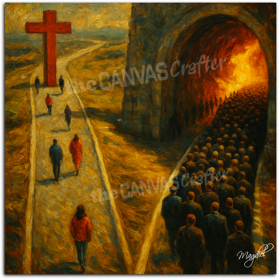 Light vs Darkness Diverging Paths