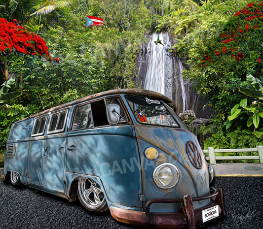 Volky Bus Patina Rain Forest El Yunque