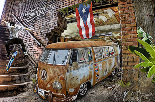 Volky Bus Patina Skateboarding