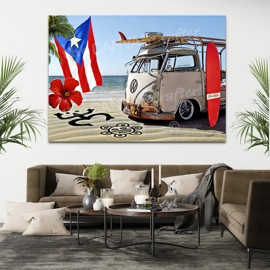 Volky Surf Puerto Rico Flag Amapola