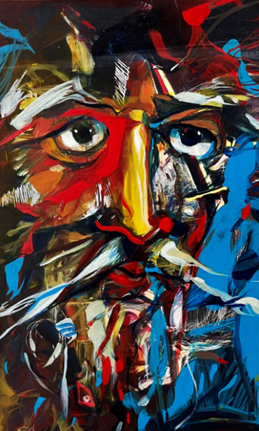 Original paint 36”x60” Wichie Torres